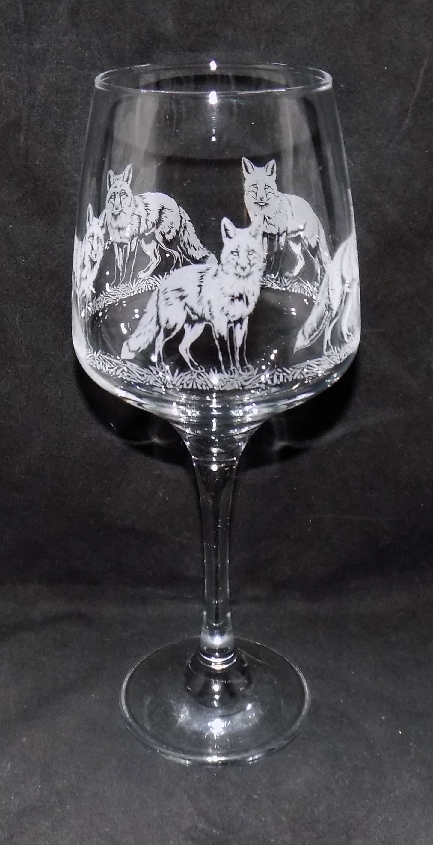 Fox Stemmed Wine Glass