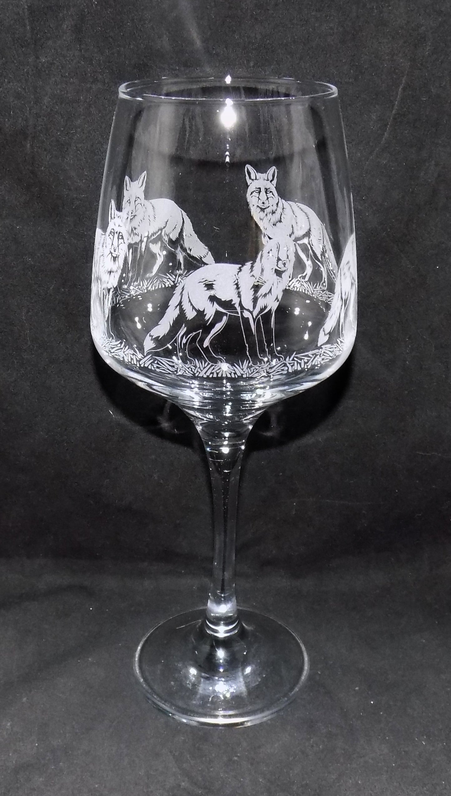Fox Stemmed Wine Glass