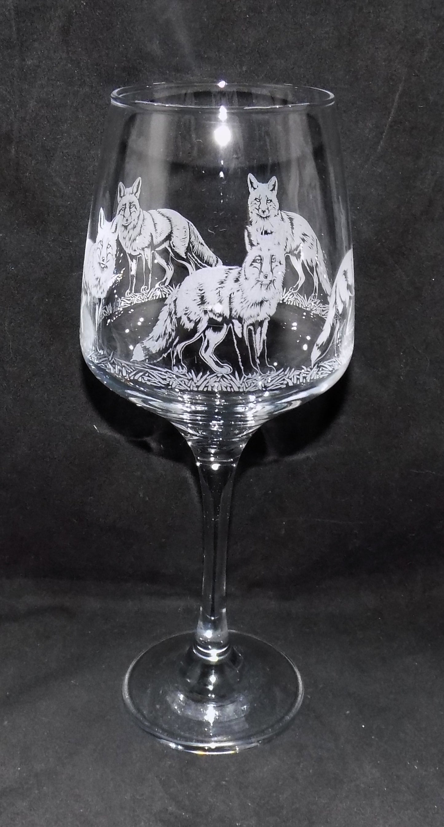 Fox Stemmed Wine Glass