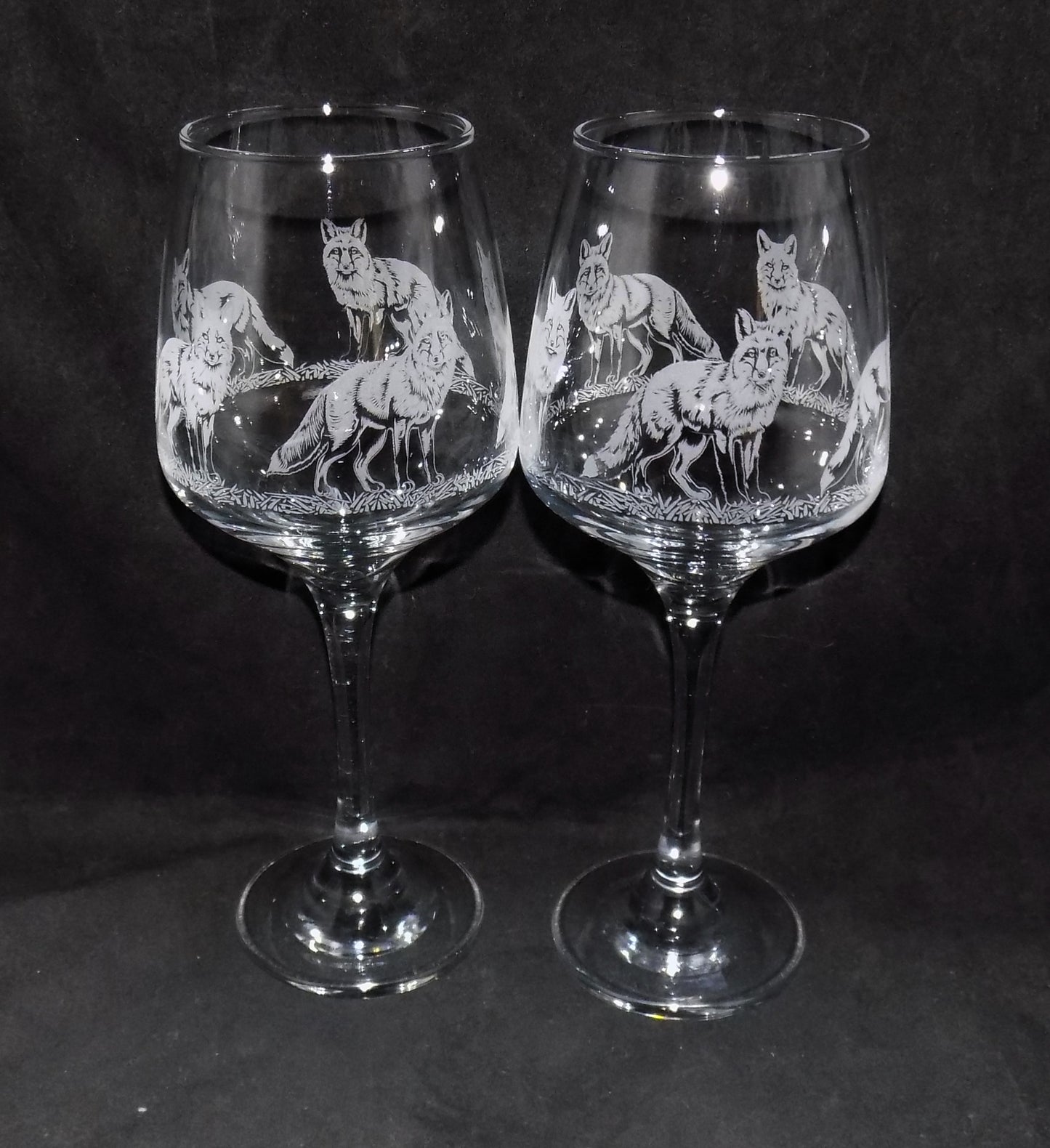 Fox Stemmed Wine Glass
