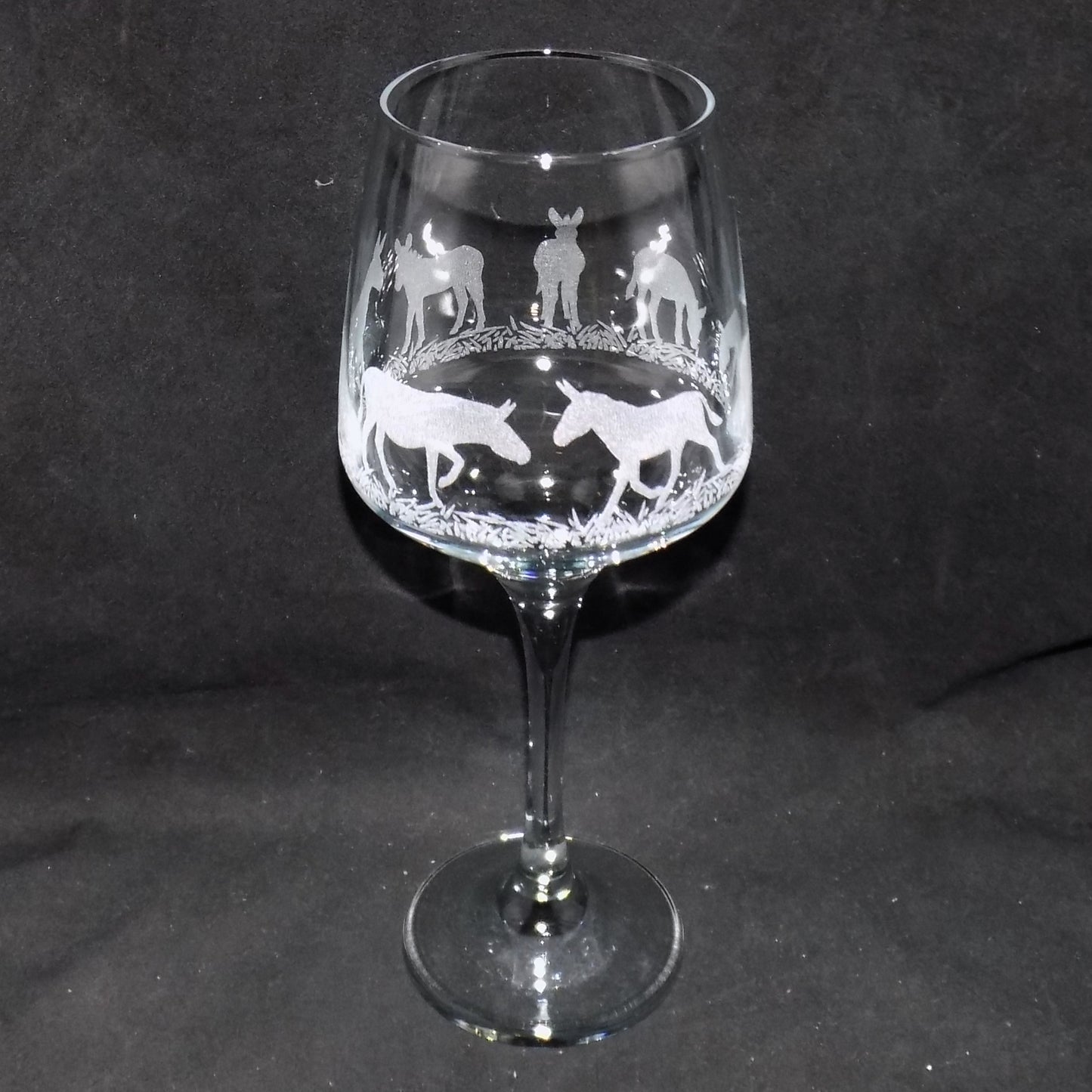 Donkey Stemmed Wine Glass
