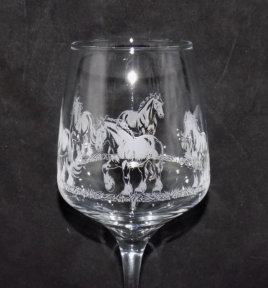 Draught Horse Stemmed Wine Glass