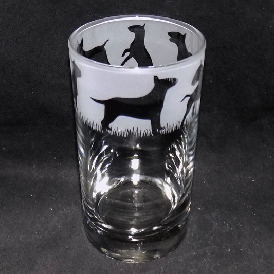 English Bull Terrier Tall Glass