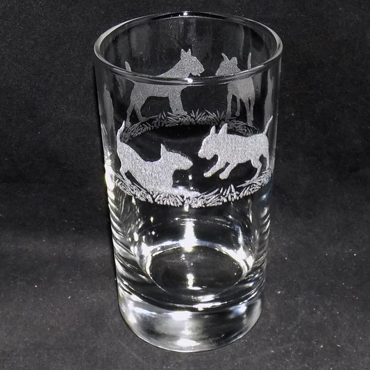 English Bull Terrier Tall Glass
