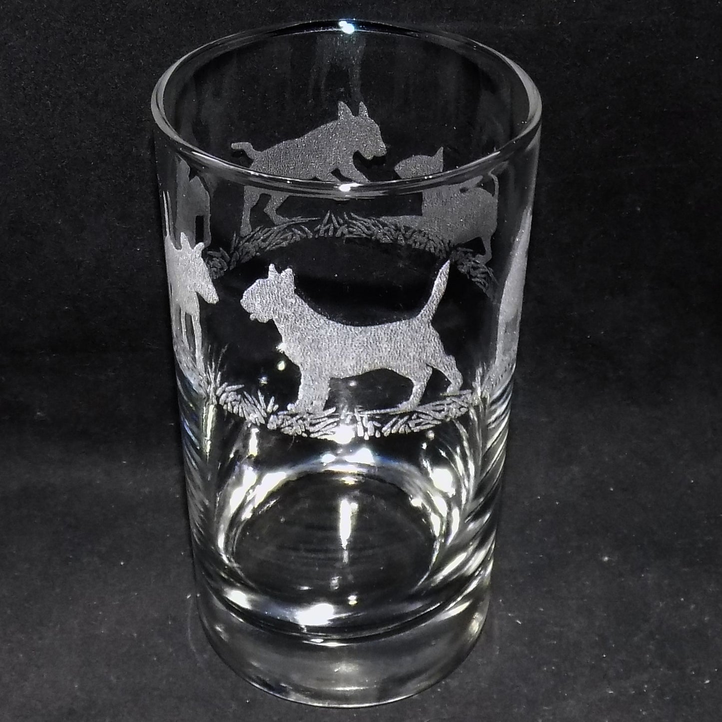 English Bull Terrier Tall Glass