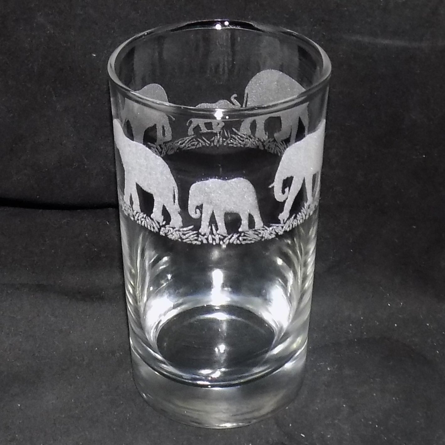Laser Elephant Tall Glass
