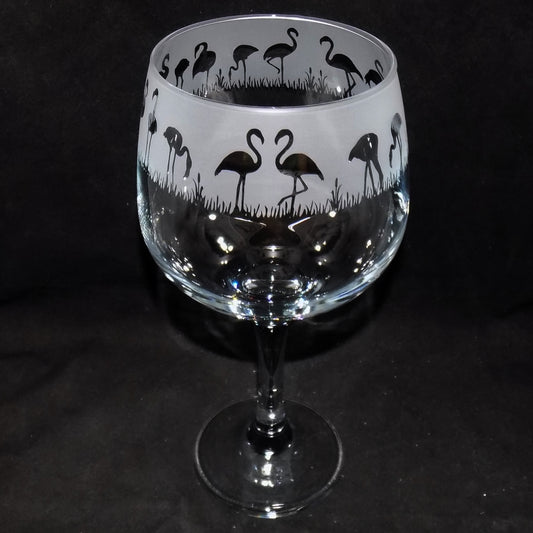 Flamingo Gin Glass