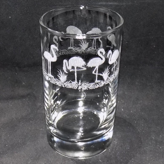 Flamingo Tall Glass