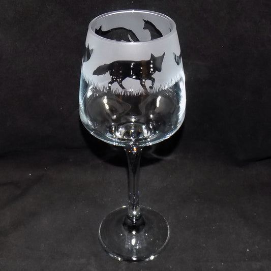 Fox Stemmed Wine Glass