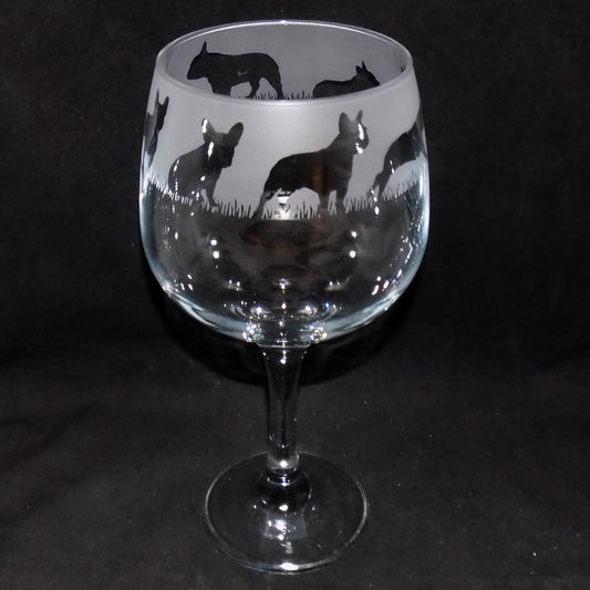 French Bulldog Gin Glass