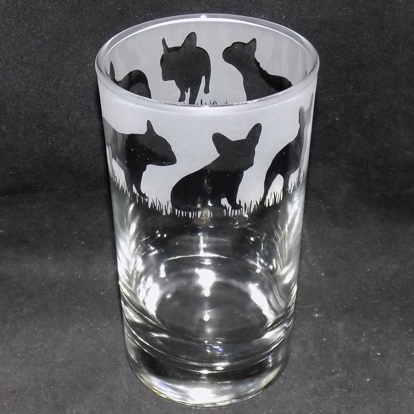 French Bulldog Tall Glass