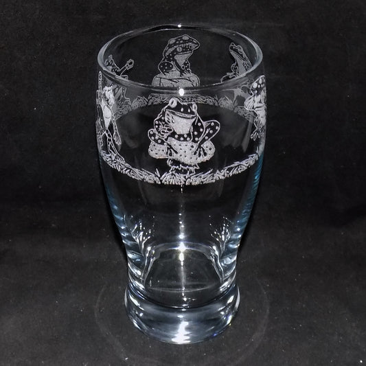 Frog Party Pint Glass