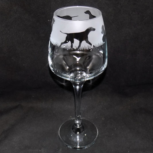 German Pointer Stemmed Wine Glass