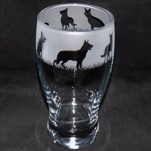 German Shepherd Pint Glass