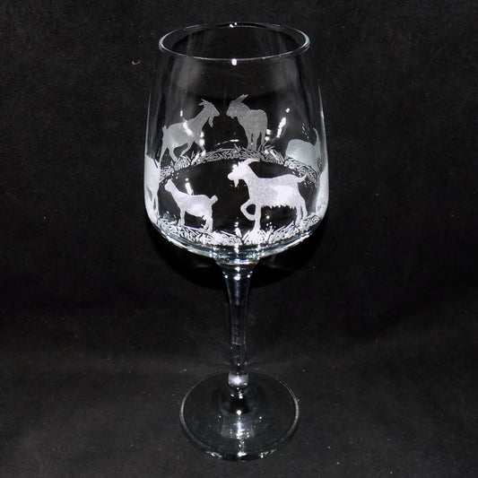 Goat Stemmed Wine Glass