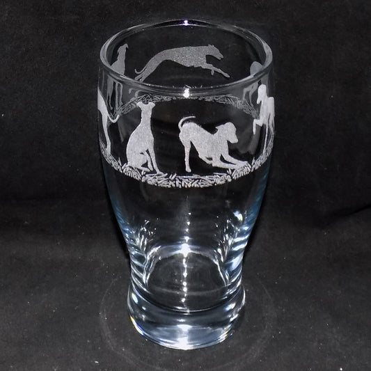 Greyhound Pint Glass