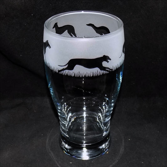 Greyhound Pint Glass