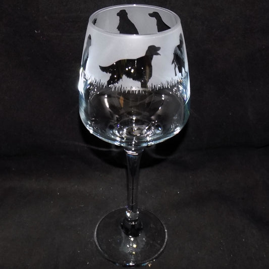 Irish Setter Stemmed Wine Glass