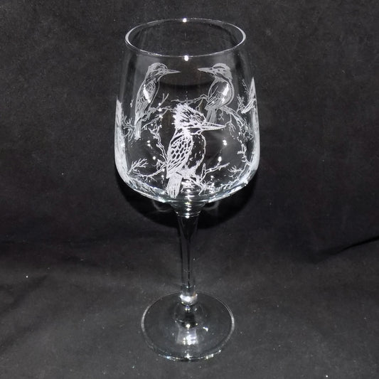 Kingfisher Stemmed Wine Glass