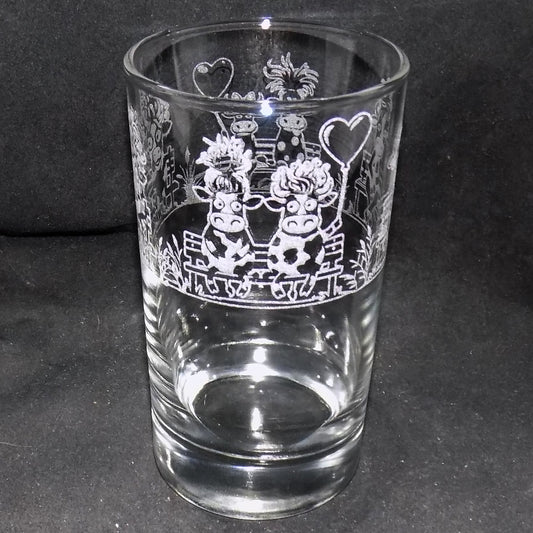 Crazy Cow Tall Glass