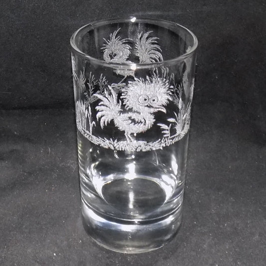 Funky Bird Tall Glass
