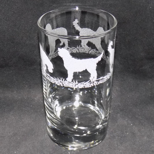 Labradoodle Tall Glass
