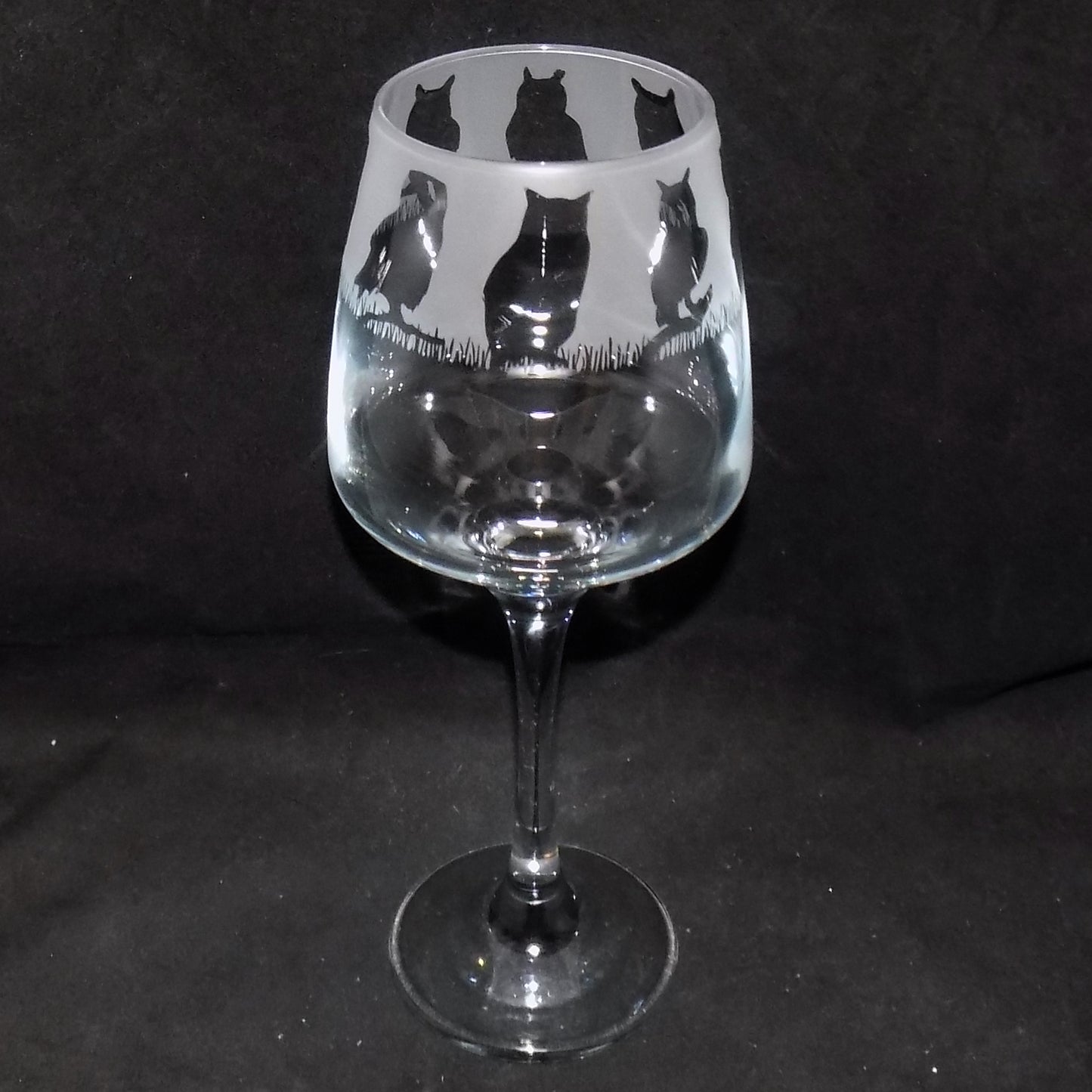 Owl Stemmed Wine Glass