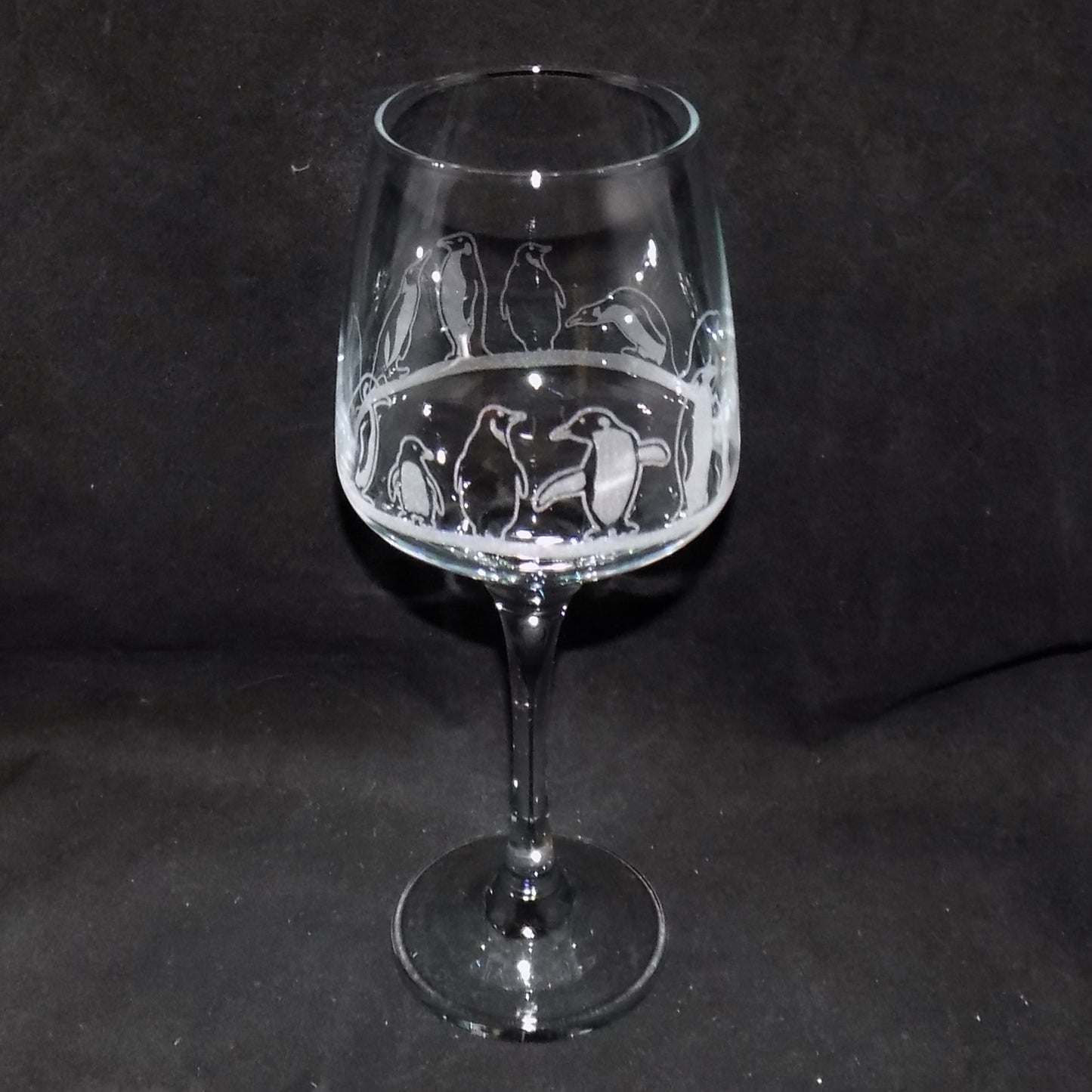 Penguin Stemmed Wine Glass
