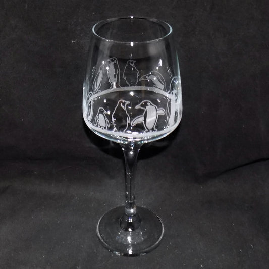 Penguin Stemmed Wine Glass