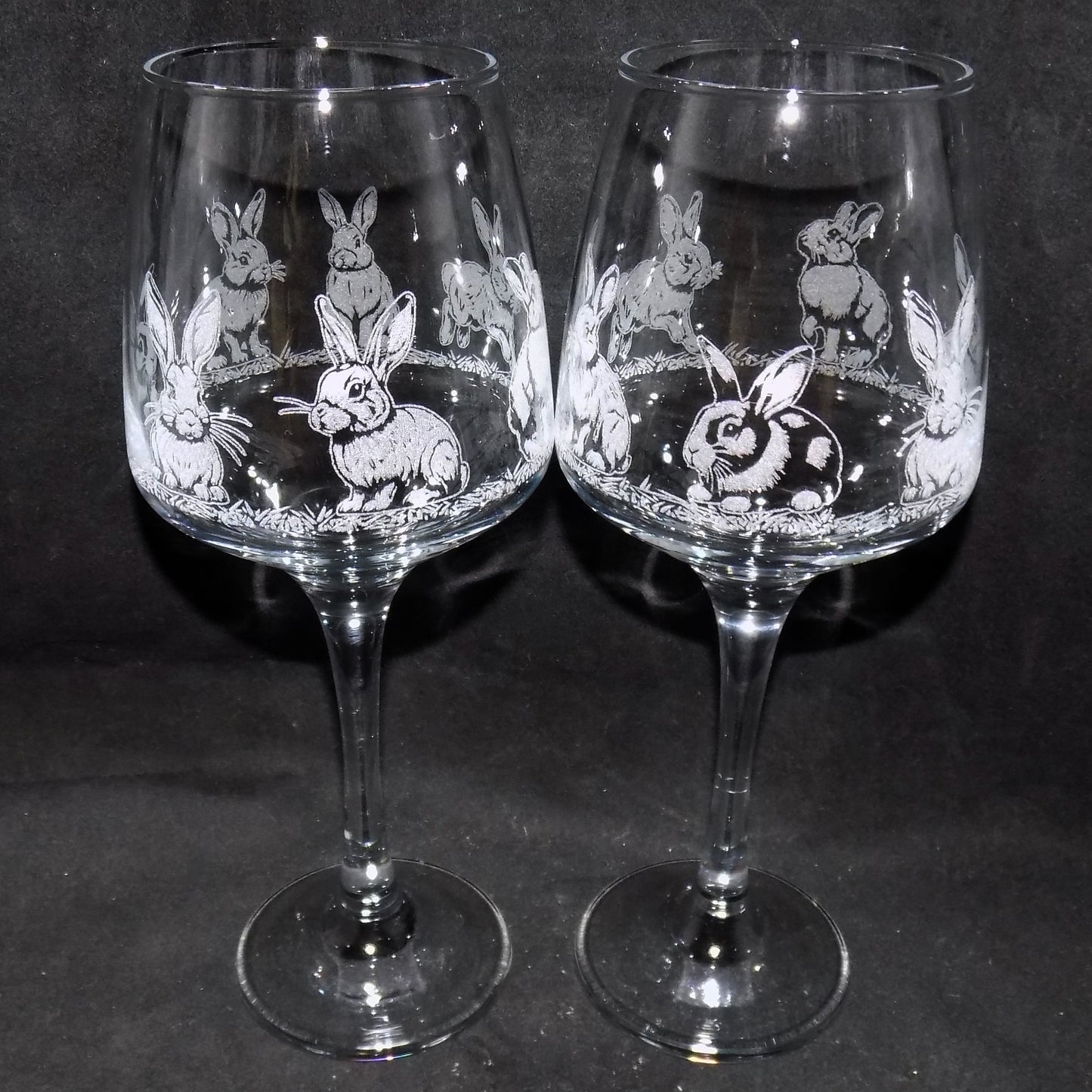 Rabbit Stemmed Wine Glass