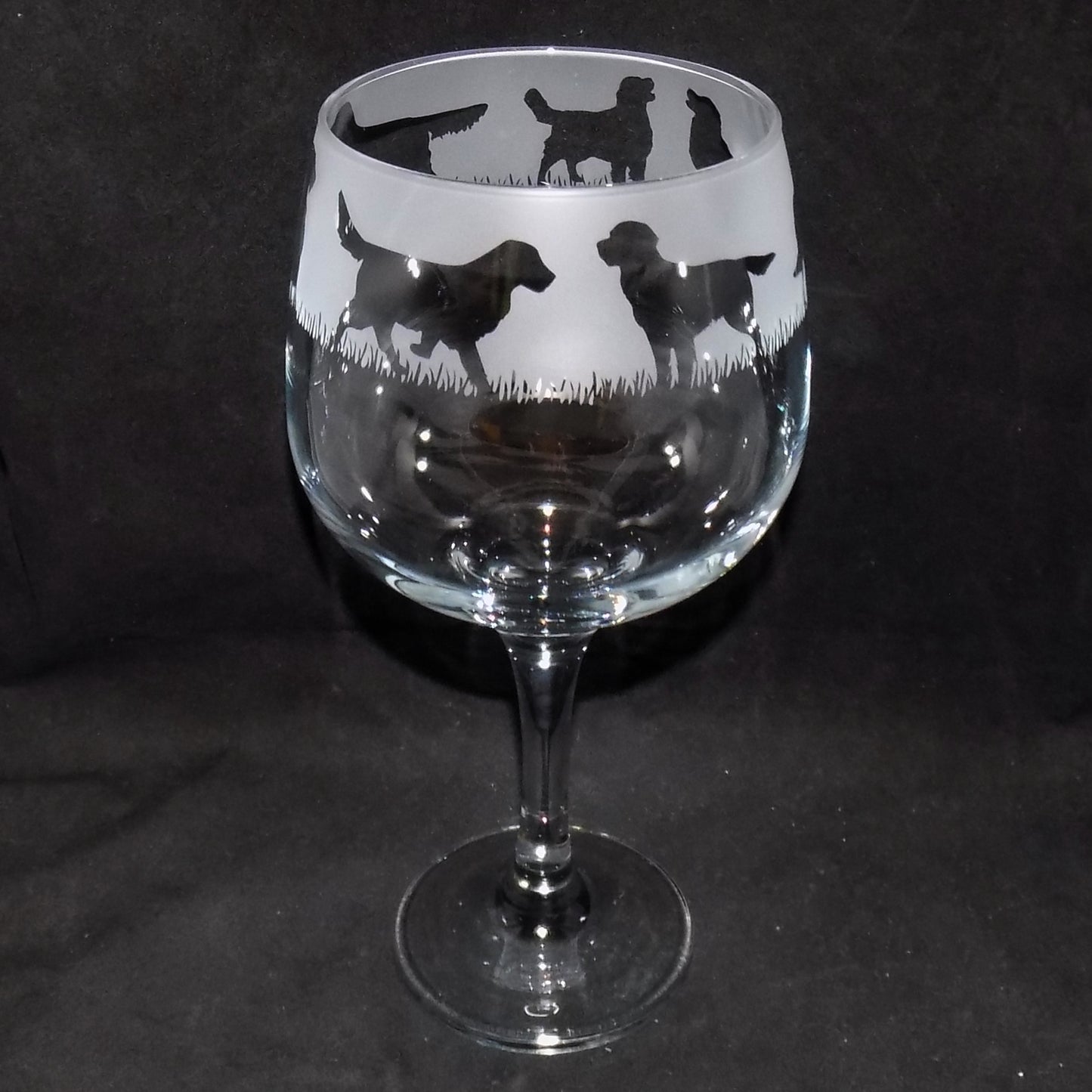 Golden Retriever Gin Glass