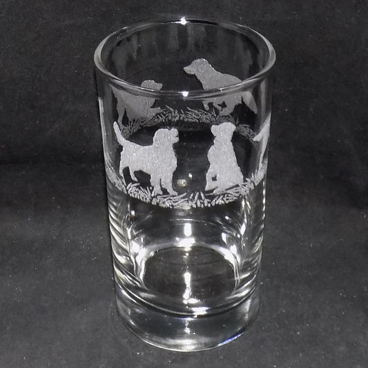 Golden Retriever Tall Glass