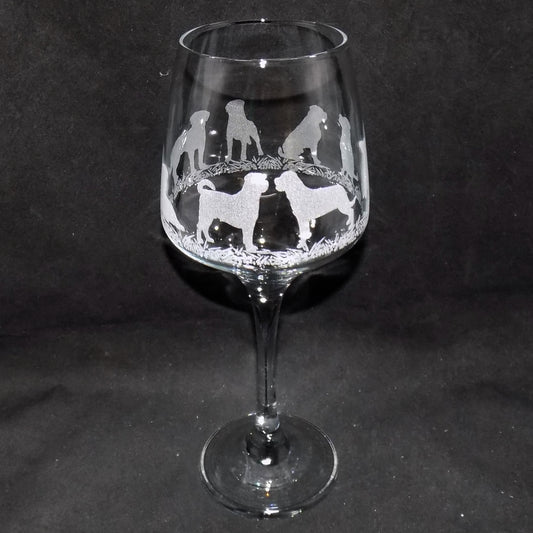 Rottweiler Stemmed Wine Glass