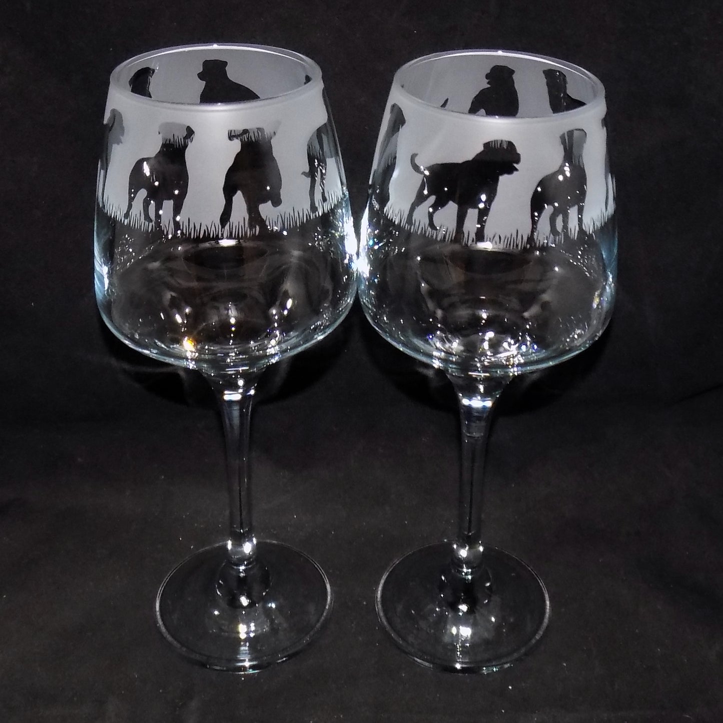Rottweiler Stemmed Wine Glass