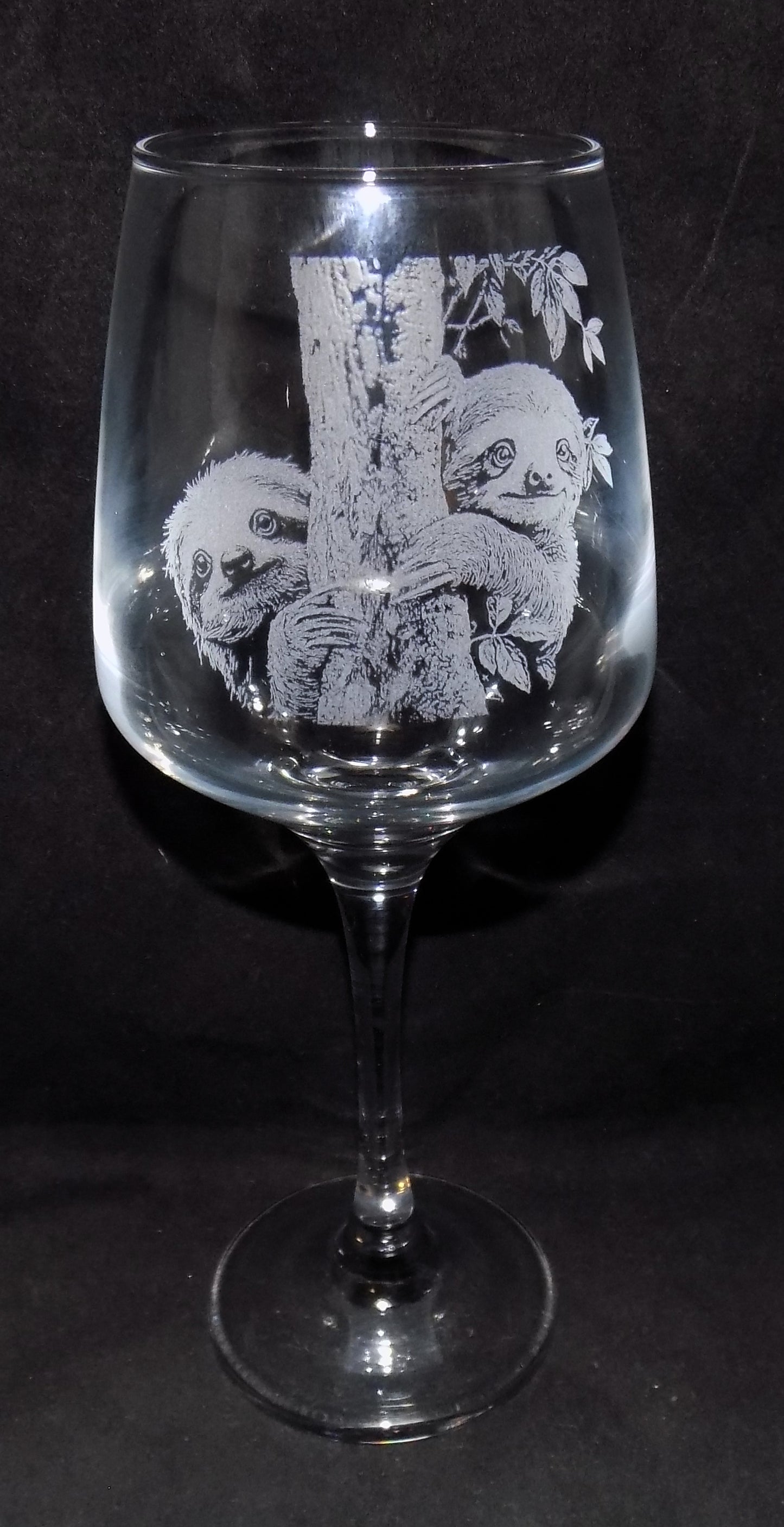 Sloth Stemmed Wine Glass