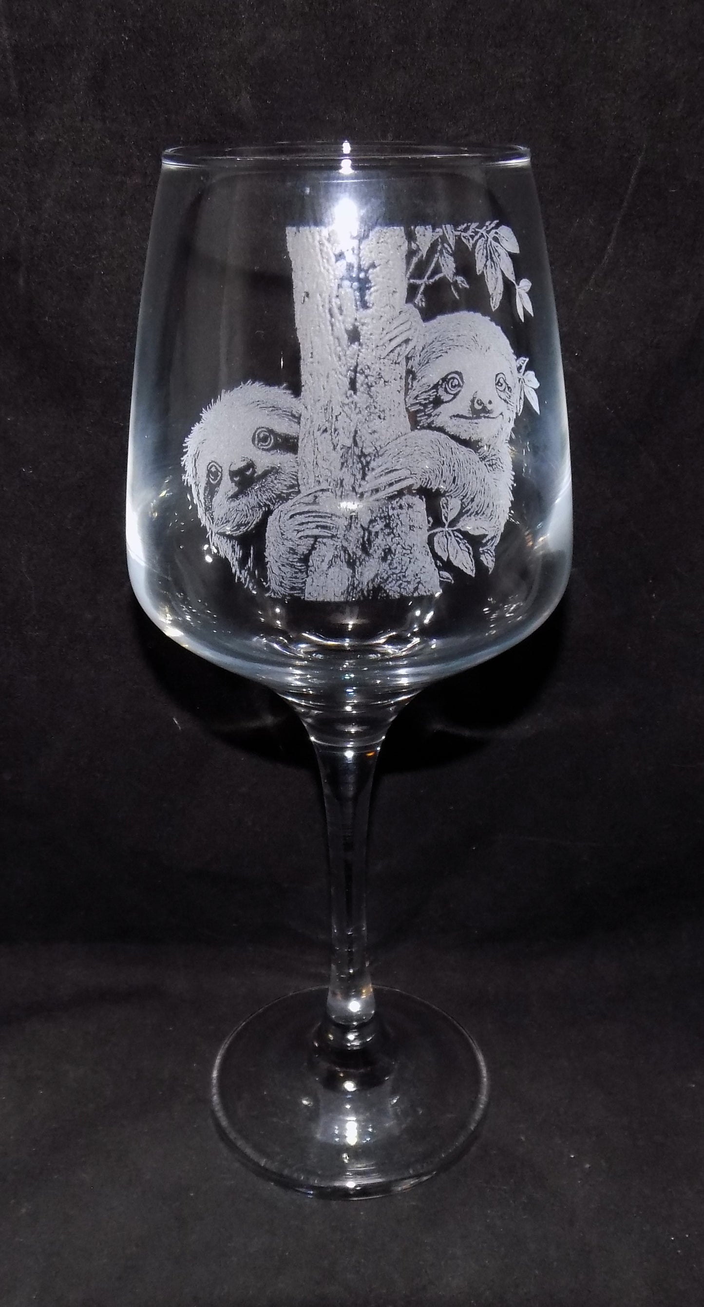 Sloth Stemmed Wine Glass