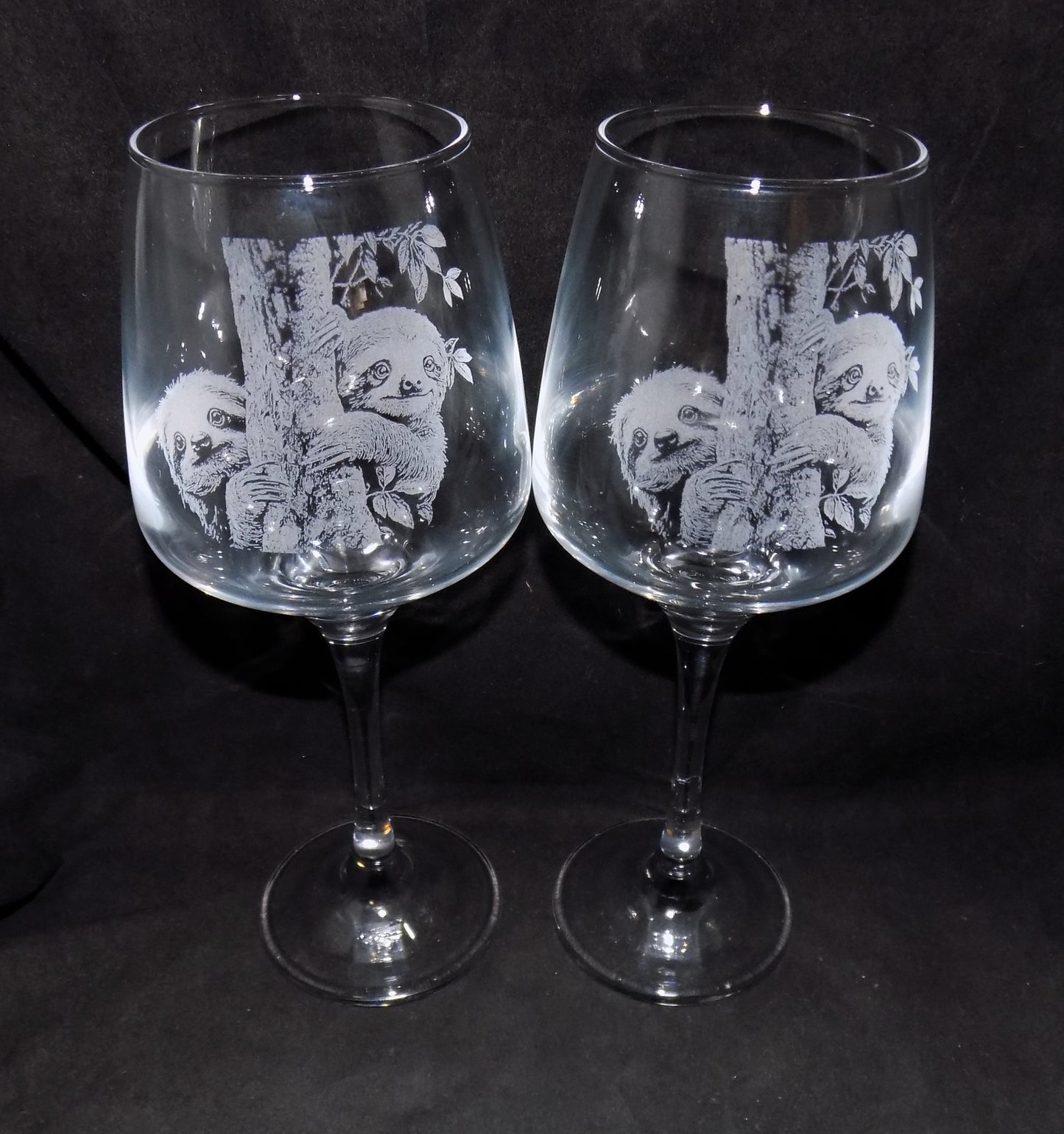 Sloth Stemmed Wine Glass