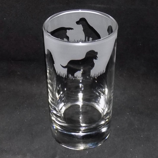 Springer Spaniel Tall Glass
