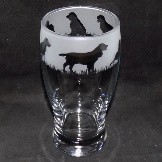 Springer Spaniel Pint Glass