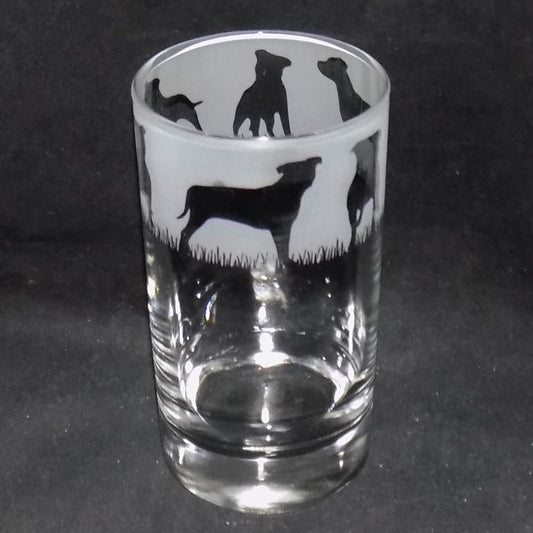 Staffordshire Bull Terrier Tall Glass