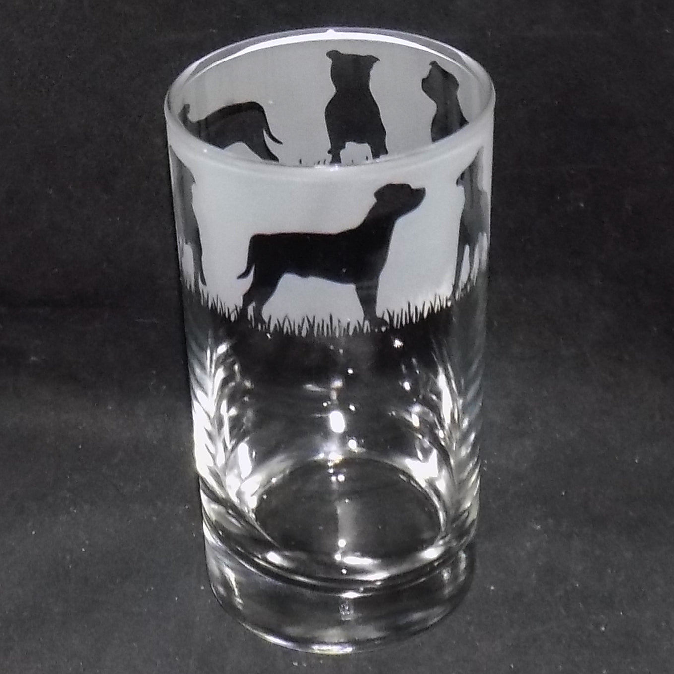 Staffordshire Bull Terrier Tall Glass