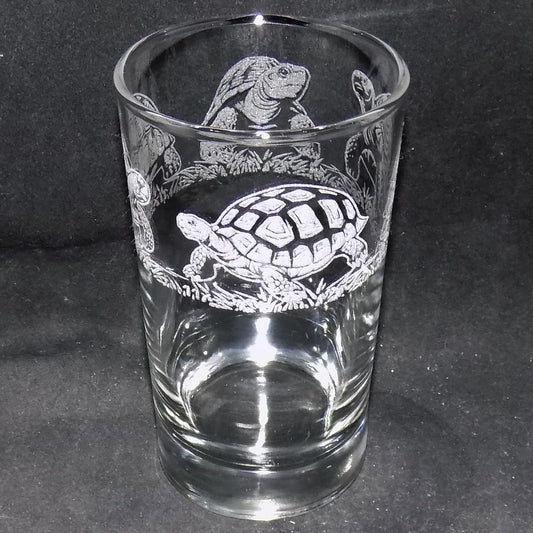 Tortoise Tall Glass