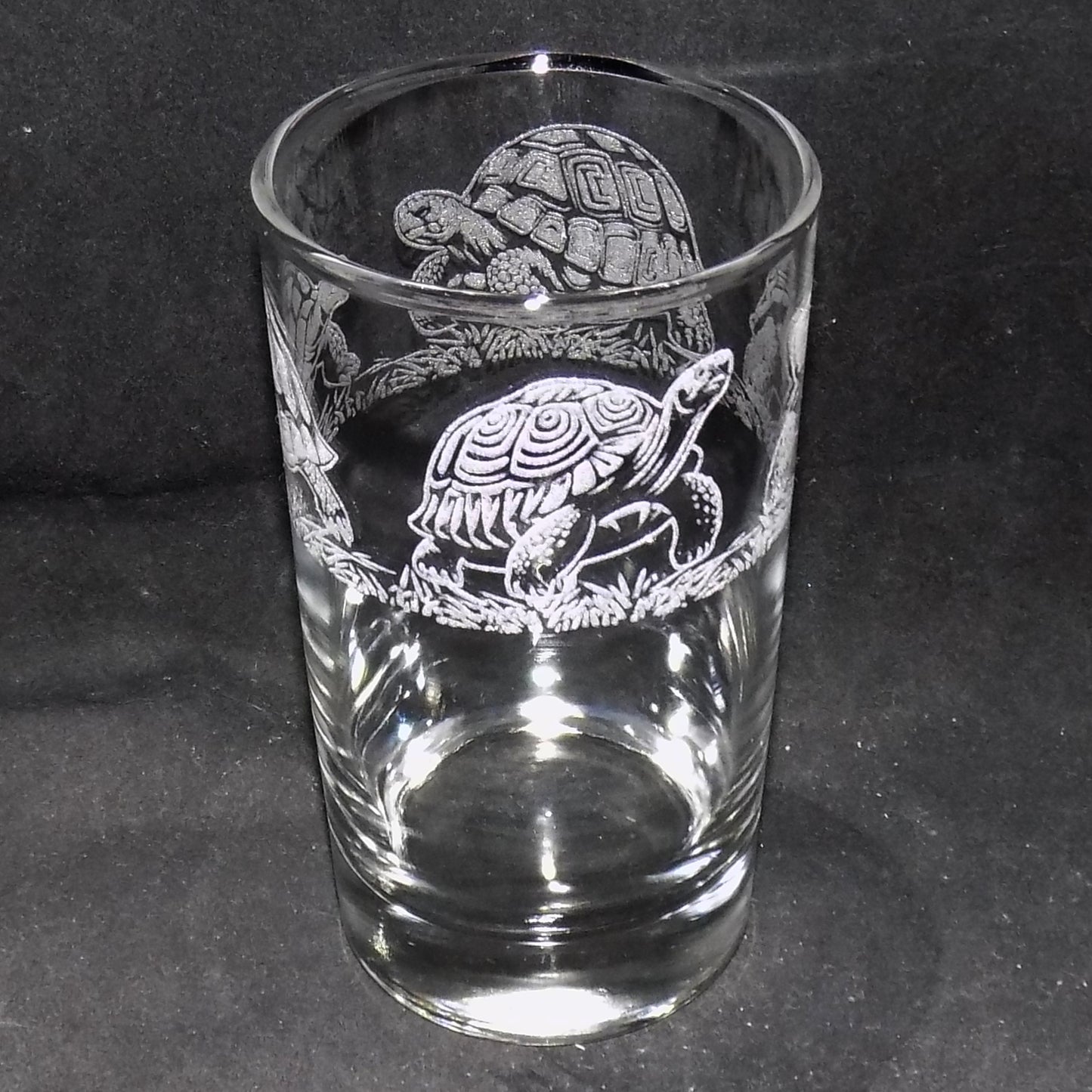Tortoise Tall Glass