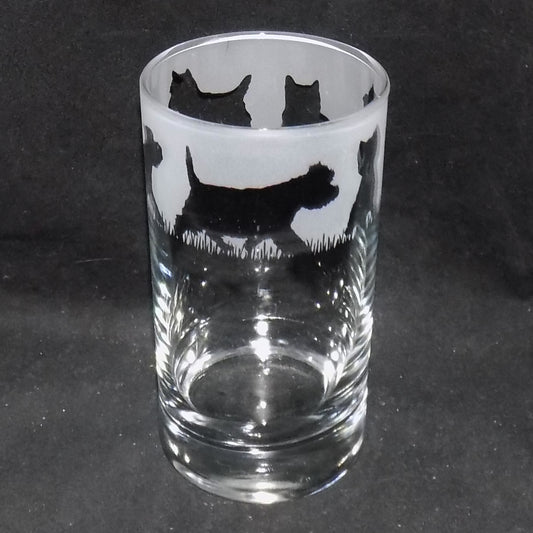West Highland Terrier Tall Glass